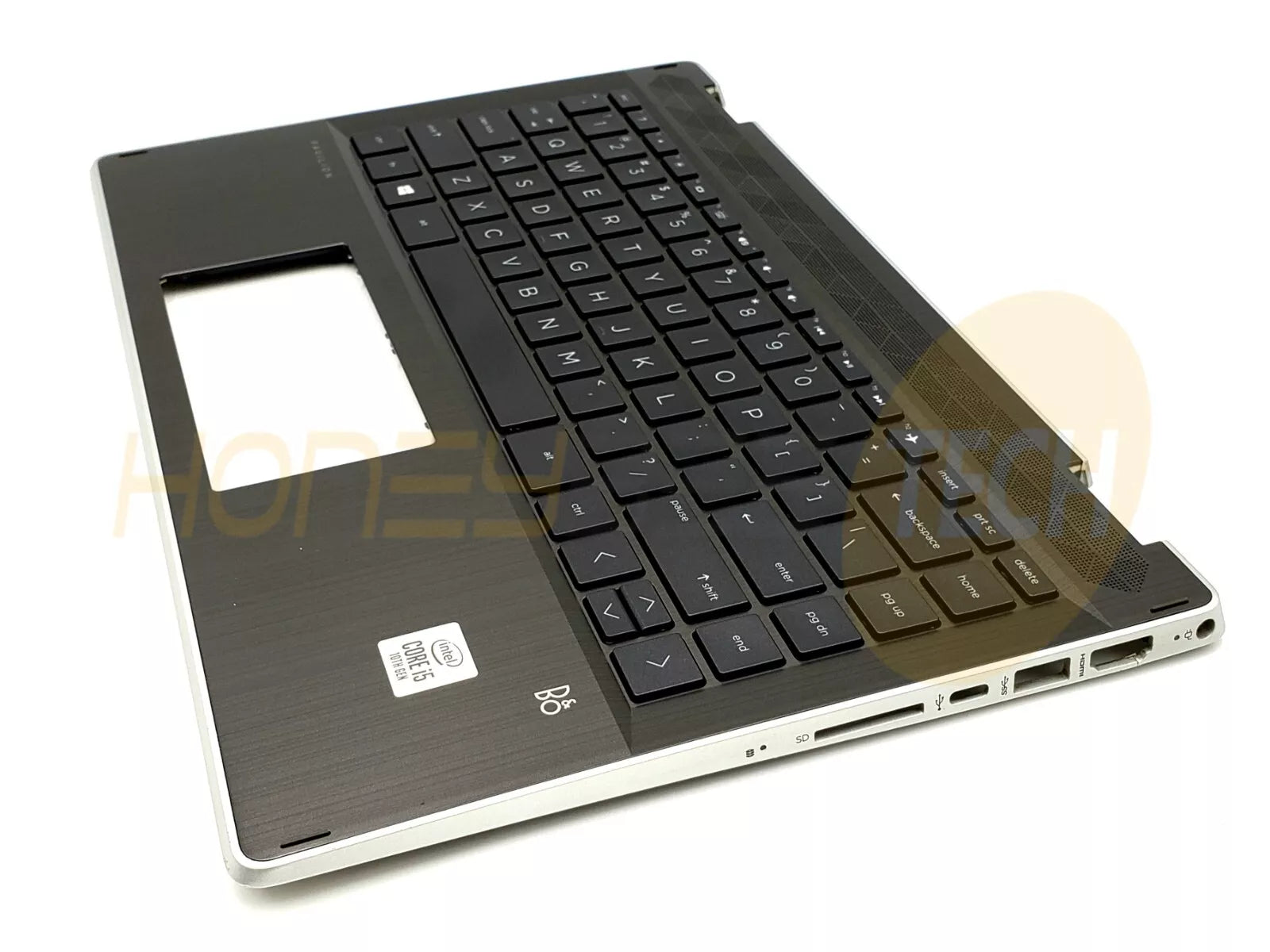 GENUINE HP PAVILION X360 14-DH2011NR PALMREST WITH BACKLIT KEYBOARD L53795-001 - Honeybee-Technologies