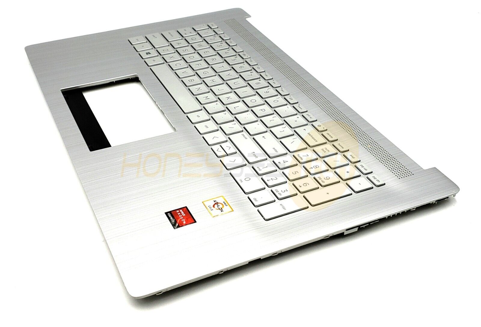 GENUINE HP 17-CP0076NR LAPTOP PALMREST WITH KEYBOARD ASSEMBLY M50458-001 GRADE B - Honeybee-Technologies