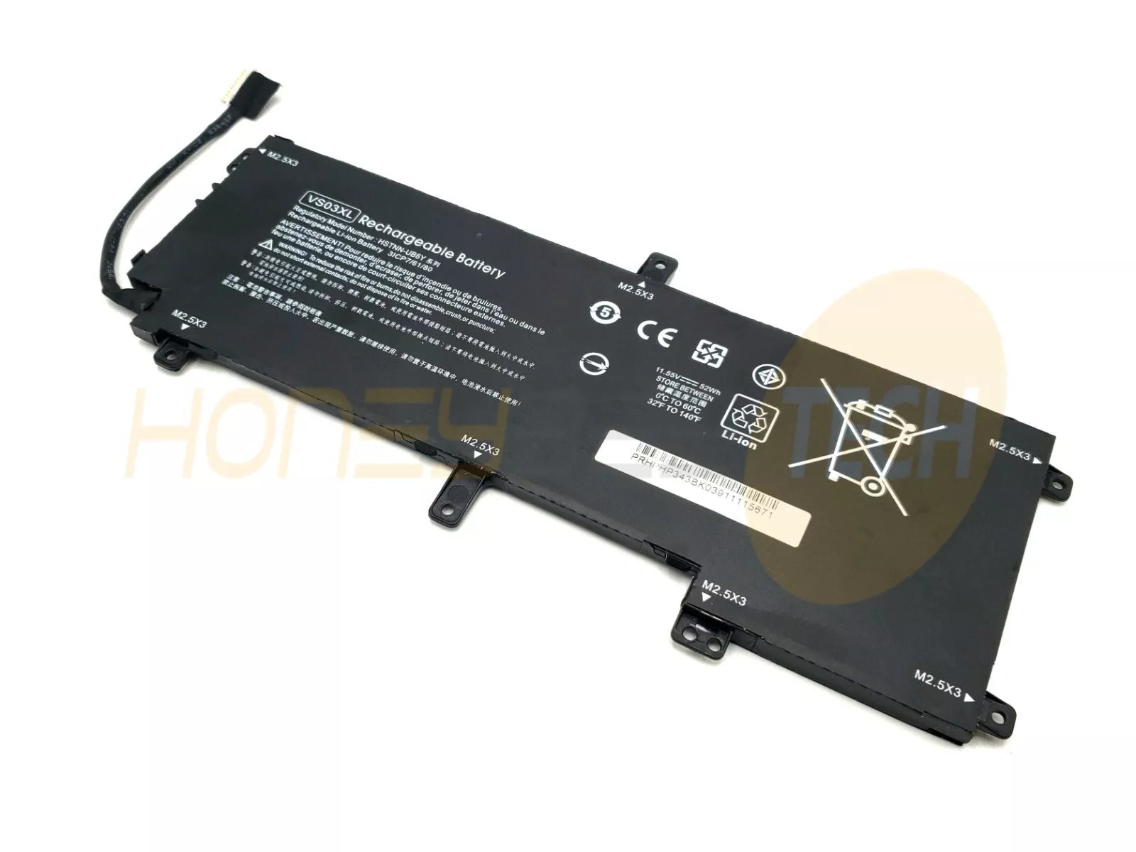 3CELL 52WHR BATTERY FOR HP ENVY 15-AS152NR LAPTOP VS03XL 849313-856 TESTED - Honeybee-Technologies