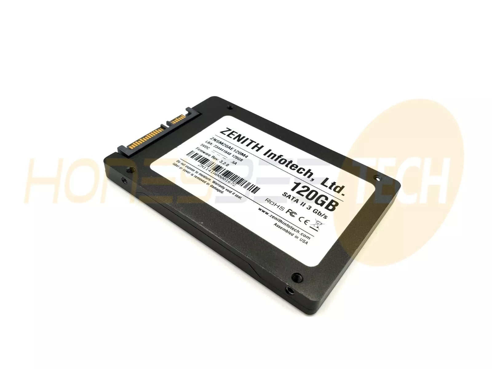 GENUINE ZENITH INTERNAL 120GB 2.5" SATA SSD 9.5MM 3GB/S ZNSM20AE120M4 TESTED - Honeybee-Technologies