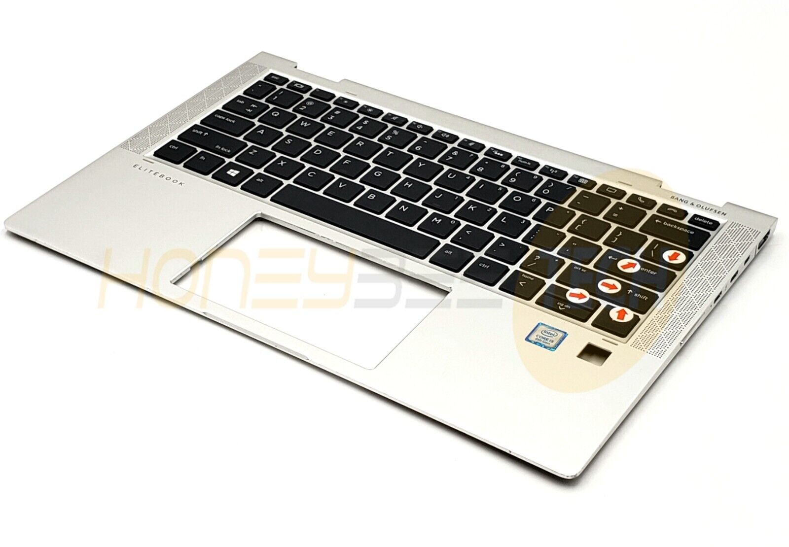 GENUINE HP ELITEBOOK X360 1030 G3 PALMREST WITH KEYBOARD L31882-001 W/DEFECT - Honeybee-Technologies