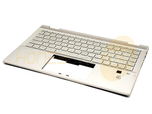 GENUINE HP PAVILION X360 14M-DW0023DX PALMREST W/BACKLIT KEYBOARD L96521-001 - Honeybee-Technologies