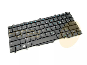 GENUINE DELL LATITUDE E7250 E5250 HJGXG 82KEY KEYBOARD FRENCH CANADIAN HJGXG - Honeybee-Technologies