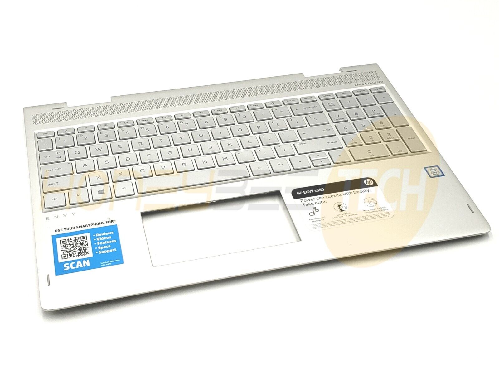 GENUINE HP ENVY X360 15-BP198MS PALMREST ASSEMBLY W/KEYBOARD BACKLIT 924353-001 - Honeybee-Technologies