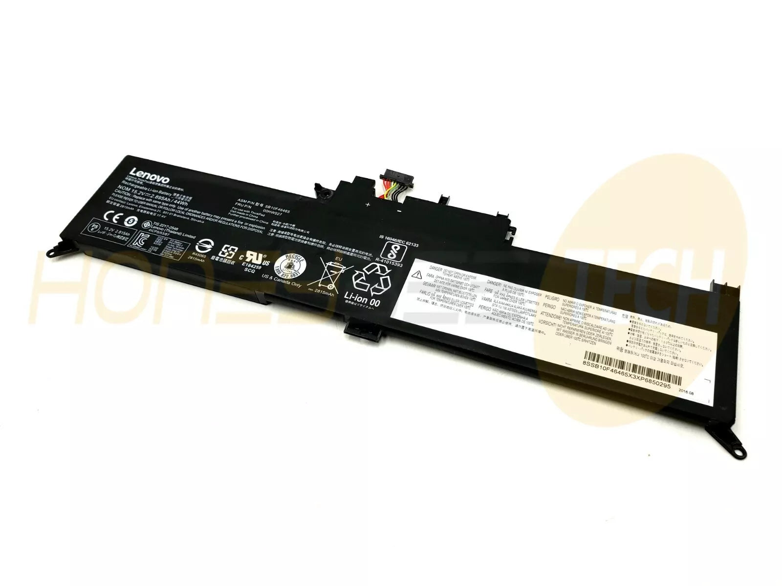 GENUINE LENOVO THINKPAD YOGA 260 4CELL 44WHR BATTERY 00HW026 00HW027 TESTED - Honeybee-Technologies