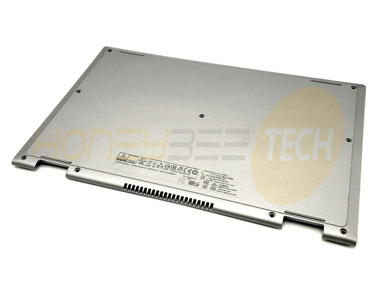 GENUINE DELL INSPIRON 3157 2-IN-1 BOTTOM BASE CASE COVER SILVER DJXM1 GRADE B - Honeybee-Technologies