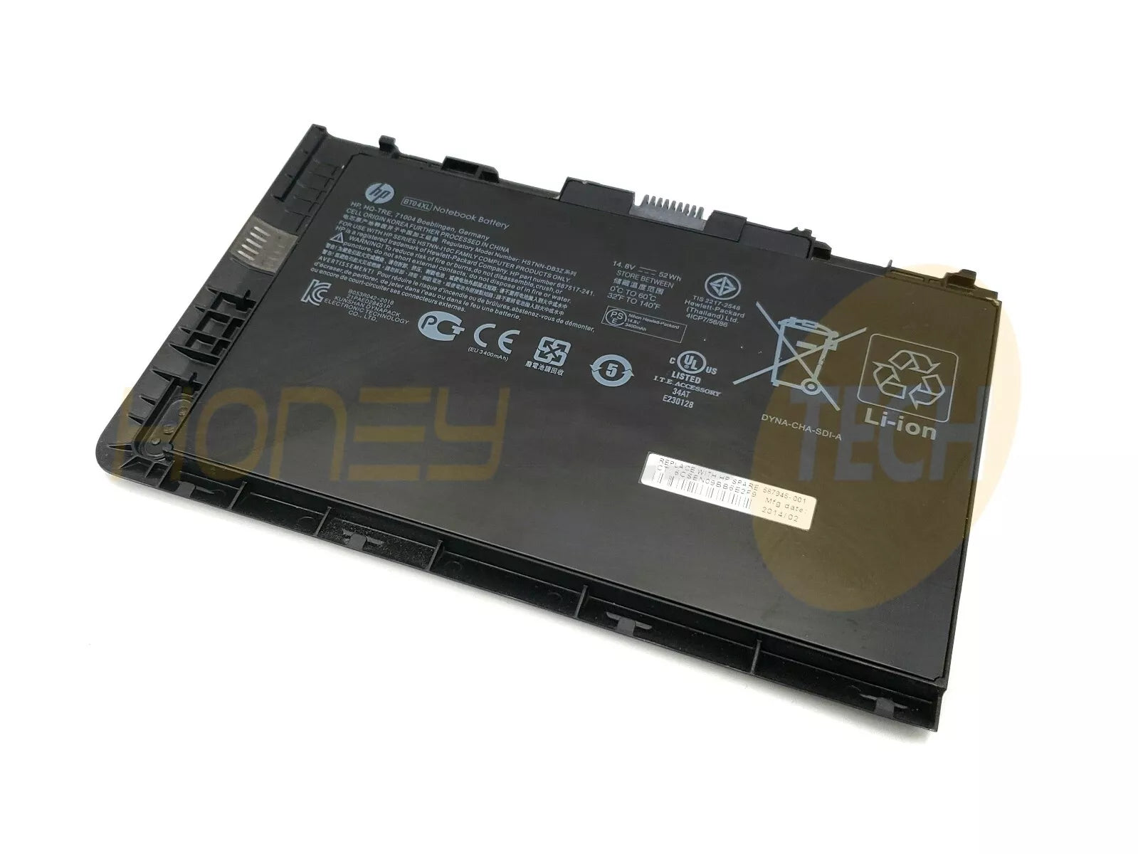 GENUINE HP ELITEBOOK 9470M 9480M 4CELL 52WHR BATTERY 687945-001 GRADE B TESTED - Honeybee-Technologies