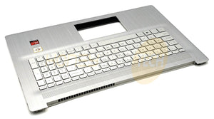GENUINE HP 17-CP0076NR LAPTOP PALMREST WITH KEYBOARD ASSEMBLY M50458-001 GRADE B - Honeybee-Technologies