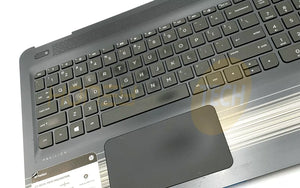 GENUINE HP PAVILION 15-AU020WM PALMREST TOUCHPAD NON-BACKLIT KEYBOARD 856028-001 - Honeybee-Technologies