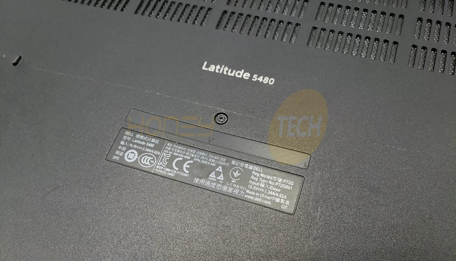 GENUINE DELL LATITUDE 5480 LAPTOP BOTTOM BASE CASE COVER 96Y3N 096Y3N GRADE B - Honeybee-Technologies