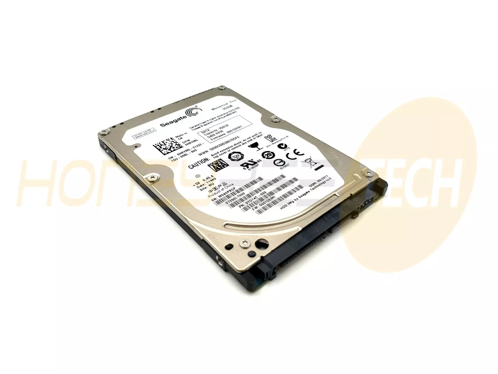 GENUINE DELL 250GB 2.5" SATA HARD DRIVE 7MM HRYM5 0HRYM5 ST250LT003 TESTED - Honeybee-Technologies