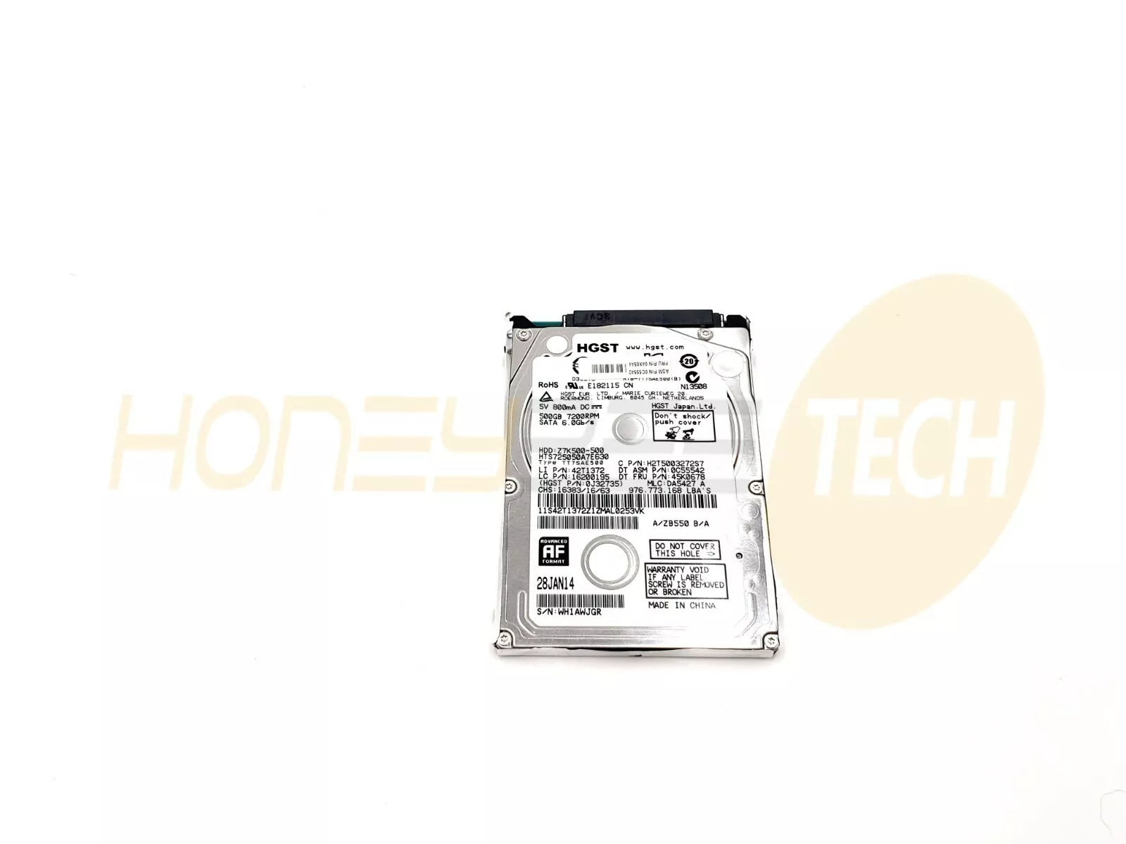 GENUINE LENOVO 500GB 2.5" 7MM 7.2K SATA HARD DRIVE H2T5003272S7 04X0544 TESTED - Honeybee-Technologies