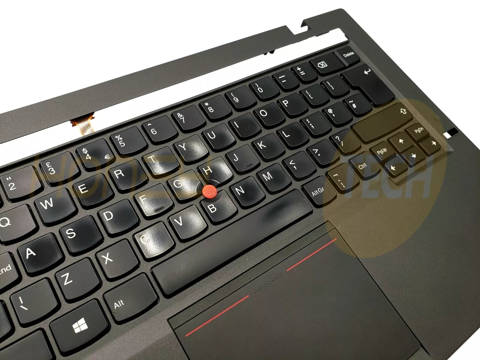 GENUINE LENOVO X1 CARBON 2ND PALMREST ASSEMBLY WITH UK KEYBOARD 04X6517 GRADE B - Honeybee-Technologies