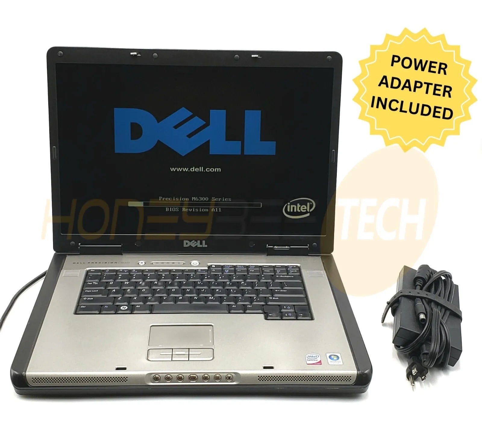 DELL PRECISION M6300 17" T7250 2GHZ 1GB RAM FX1600M WITH ADAPTER NO HDD LAPTOP - Honeybee-Technologies