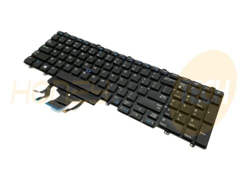 GENUINE DELL LATITUDE 5590 5580 E5550 106 KEY KEYBOARD BACKLIT 383D7 TESTED - Honeybee-Technologies