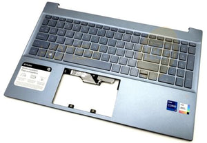 GENUINE HP PAVILION 15-EG0073CL PALMREST KEYBOARD CLOUD BLUE M08920-001 GRADE B - Honeybee-Technologies